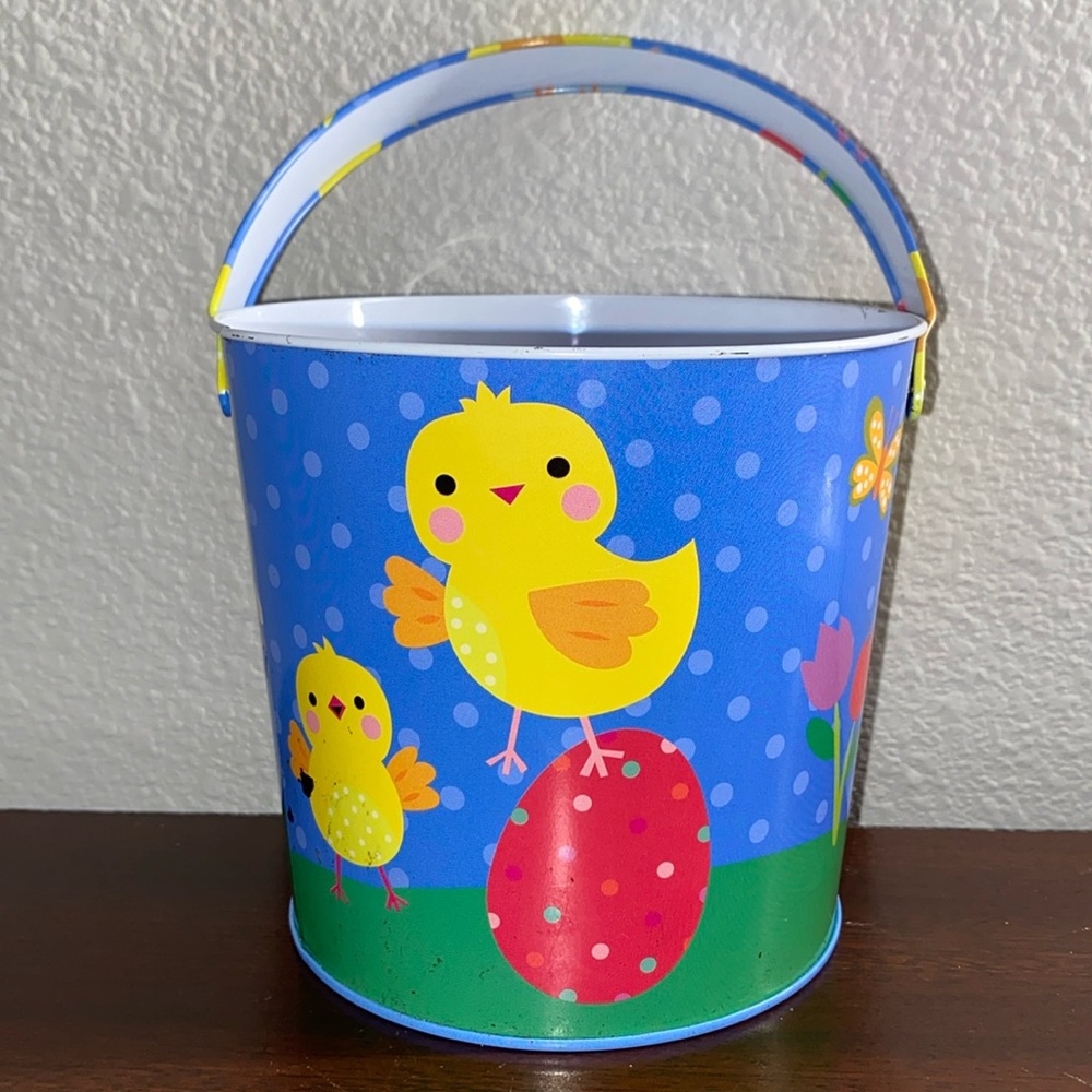 Easter blue bucket